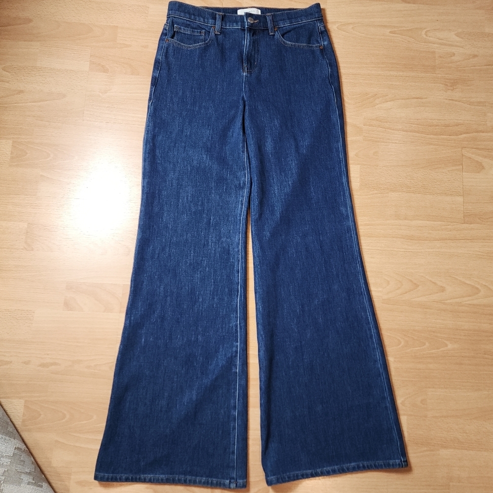 Level 99 29 Tall Stretch Denim Icon Flare‎ Wideleg Medium Wash Jeans Size 29 (8)